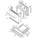 GE JGBS24BEH1WH door & drawer parts diagram