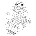 GE JMS08BD3WH control panel & cooktop diagram