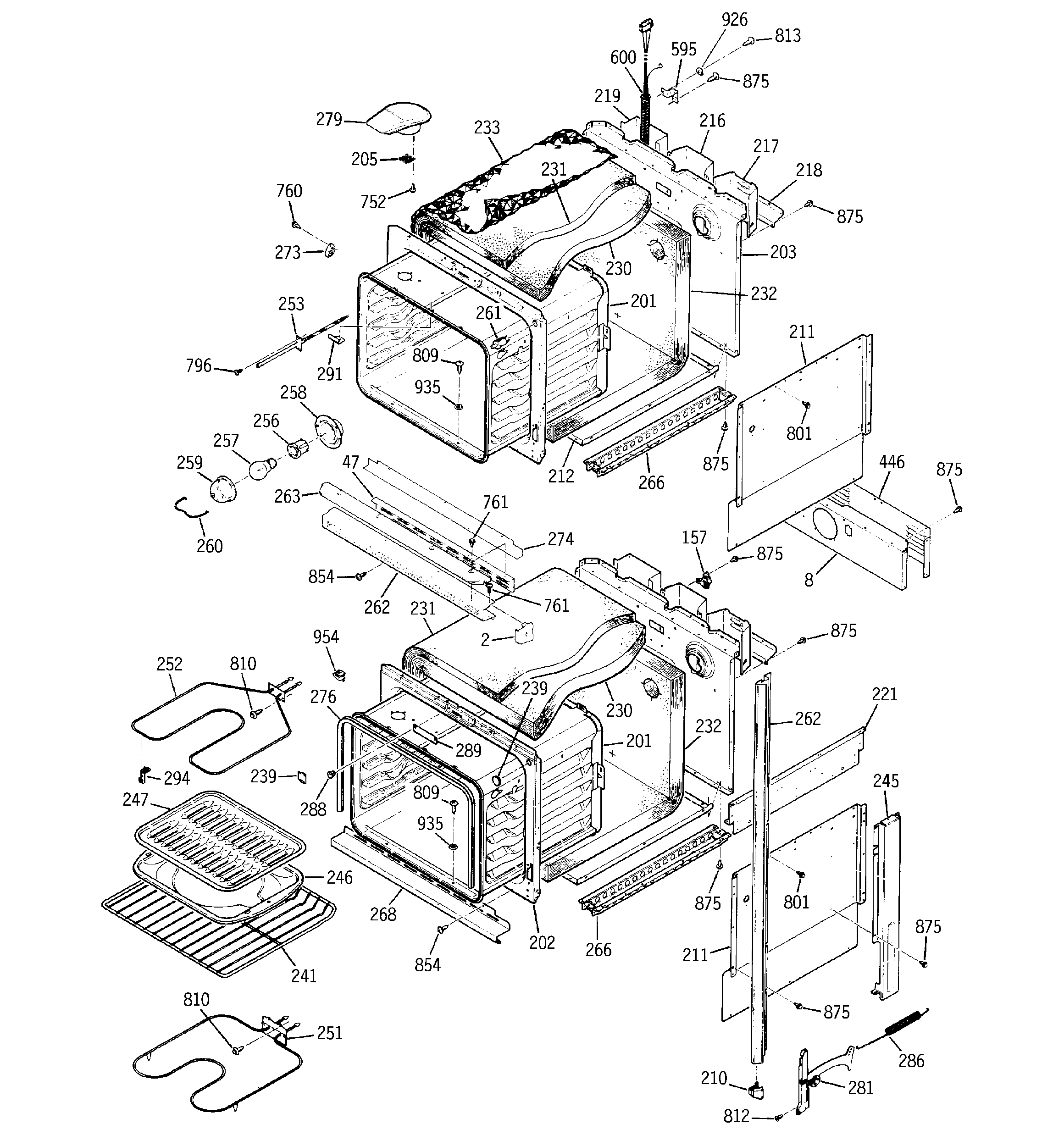 GE JKP27WT1WW body parts diagram
