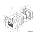 GE JB710SH1SS door diagram