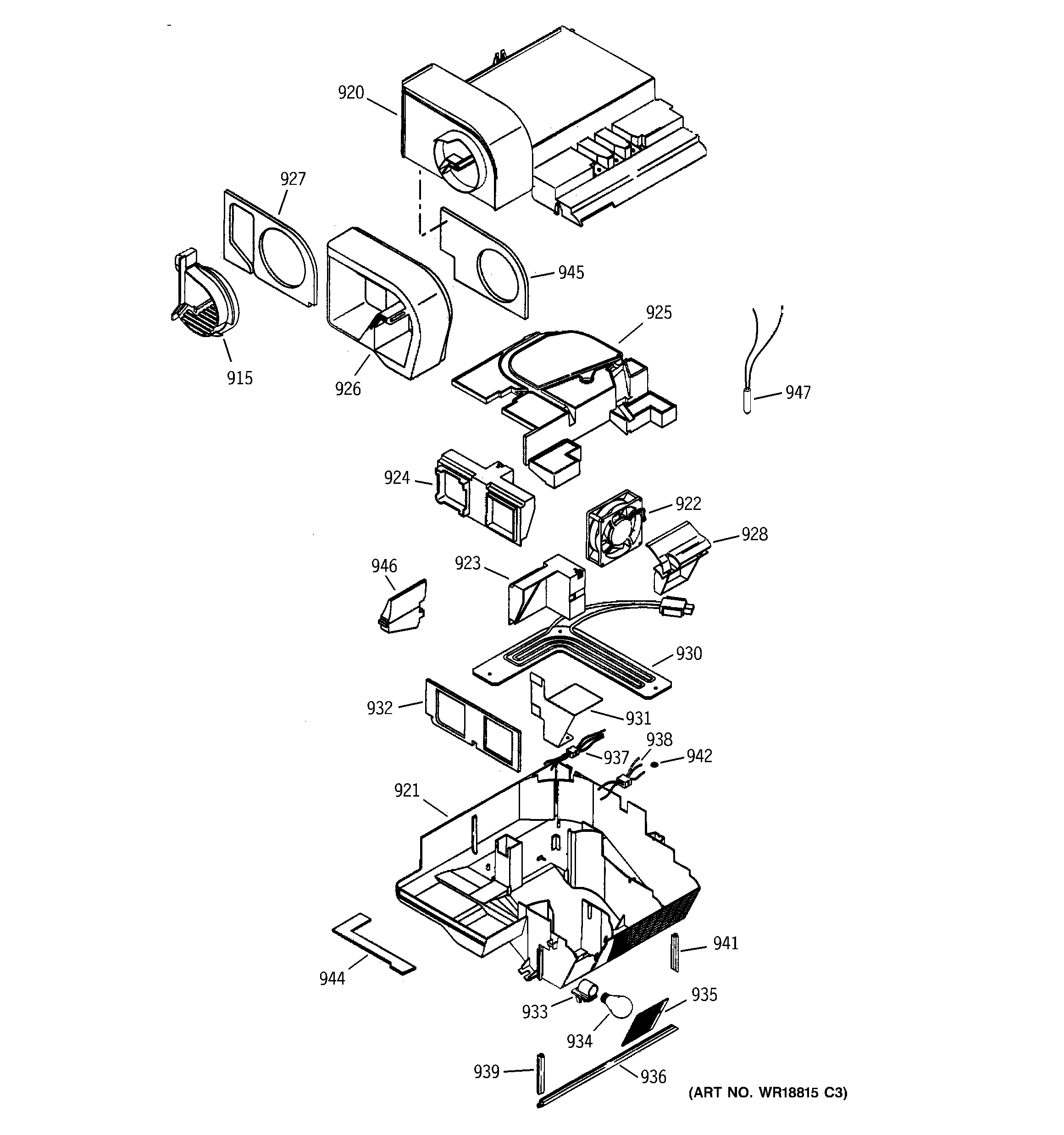GE PSC23NHNAWW custom cool diagram