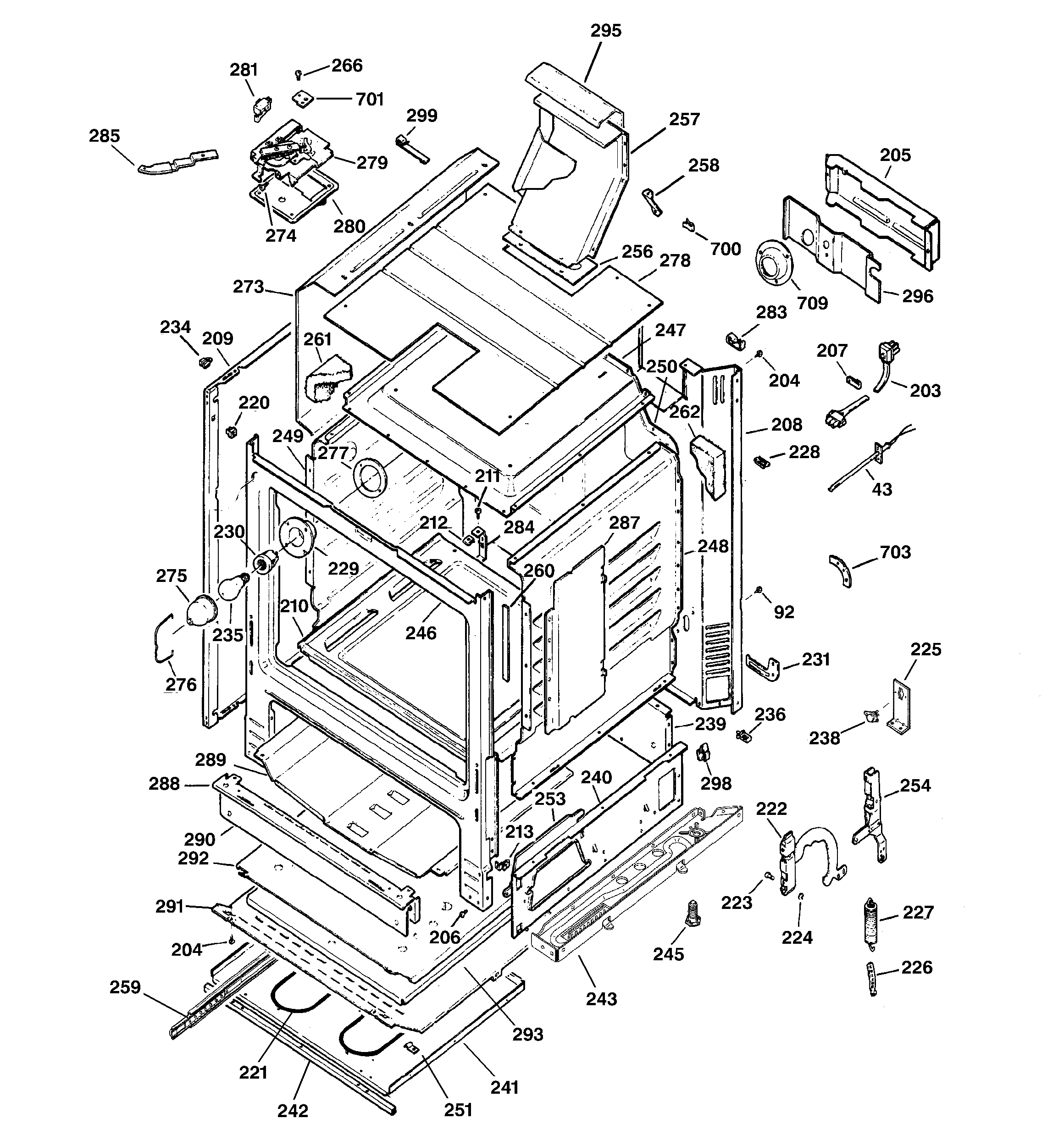 GE JGBP79CEB7CC body parts diagram