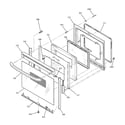 GE JBP26EH1BB door diagram