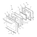 GE JBP71CH1CC door diagram
