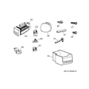 GE GTS20ICNCCC ice maker & accessories diagram