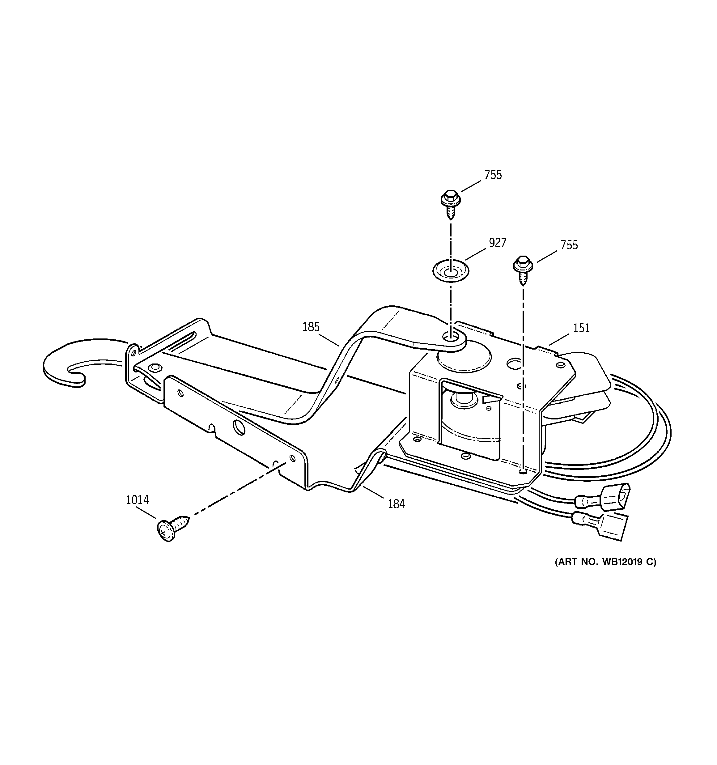 GE JMP28BD2CT door lock diagram