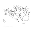 GE WHSE5240D0CC controls & backsplash diagram