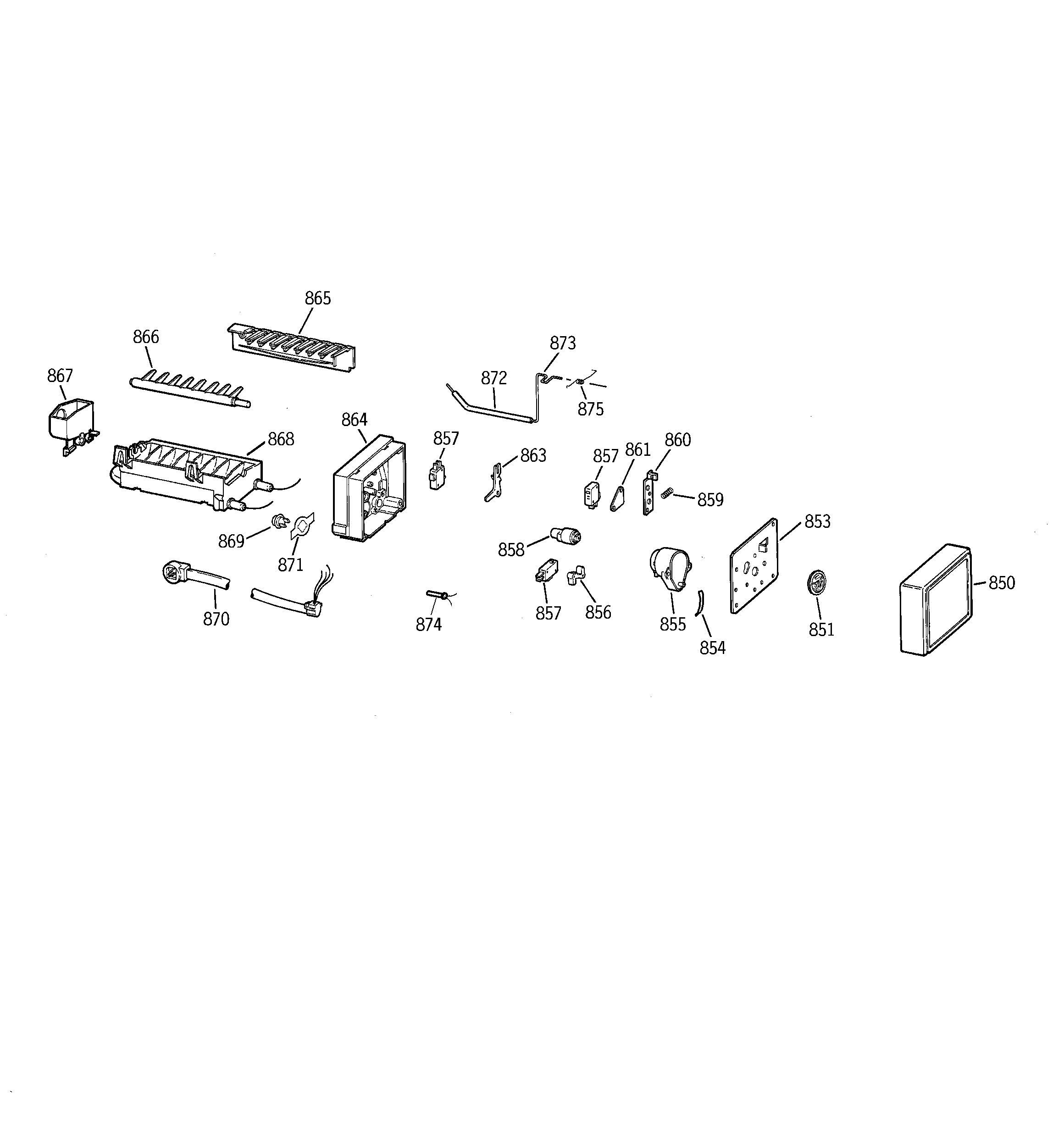 GE ZISS42DCASS ice maker diagram