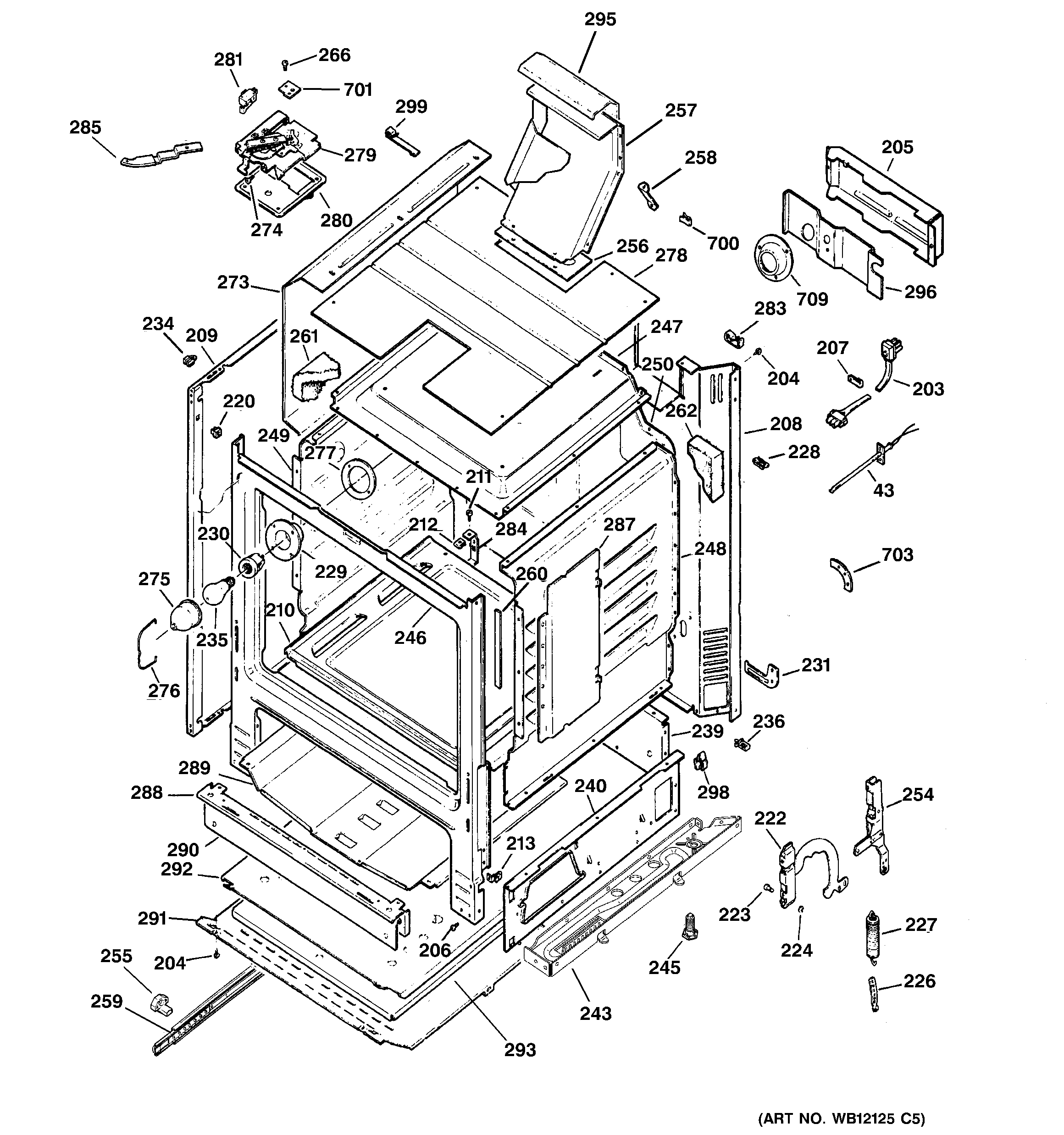 GE JGBP80CEH1CC body parts diagram