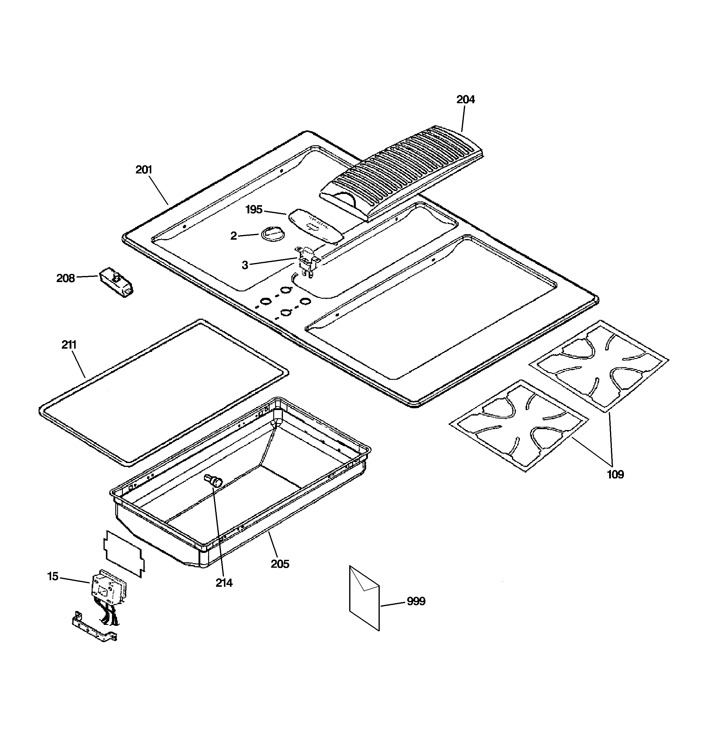 GE JGP979BEF2BB cooktop diagram