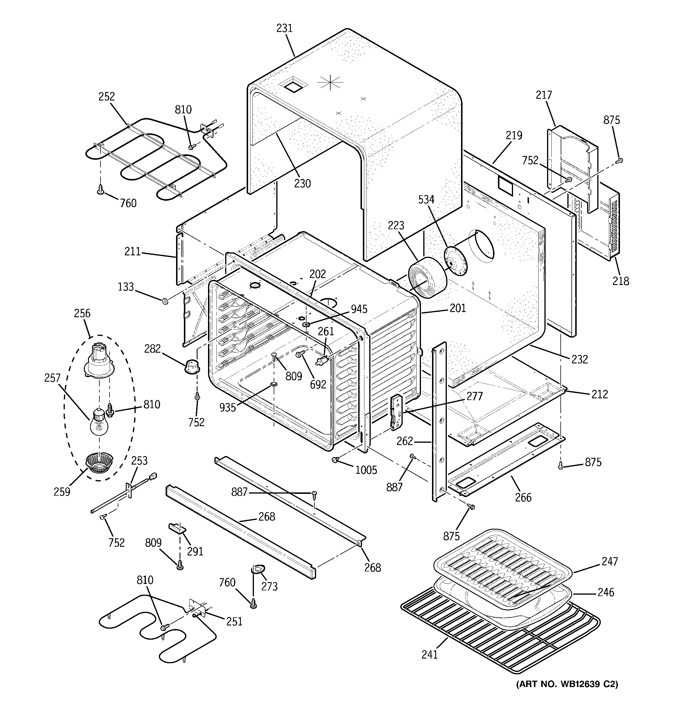 GE JTP25SH2SS body parts diagram