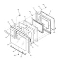 GE JBP67WH2WW door diagram