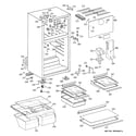 GE GTT18HBRERCC cabinet diagram