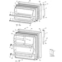 GE GTS18ABRFLWW doors diagram