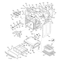 GE JBP68SH2SS body parts diagram