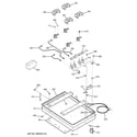 GE JGP328SEJ1SS gas & burner parts diagram