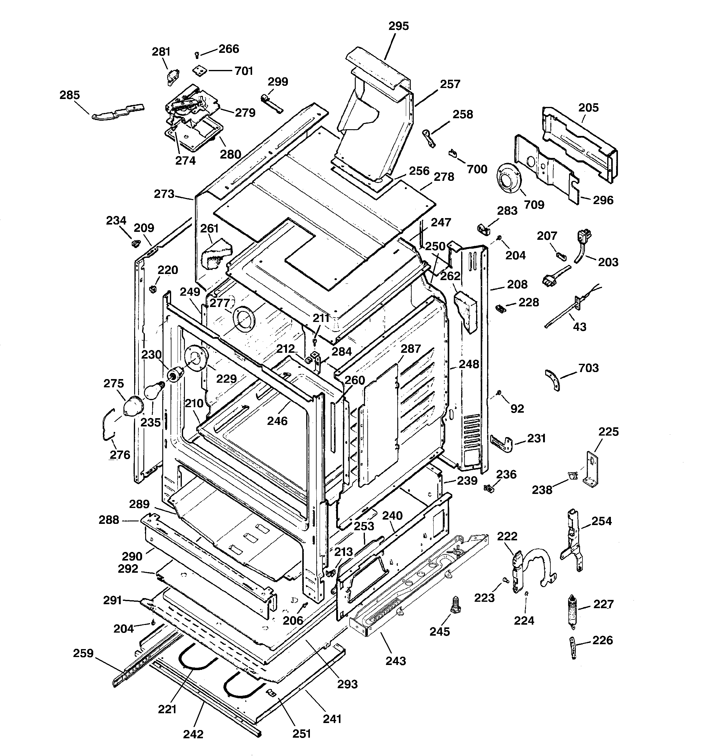 GE JGBP99SEH1SS body parts diagram