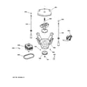 GE S2000D2WW suspension, pump & drive components diagram
