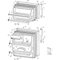 GE GTG15HBRCRWW doors diagram