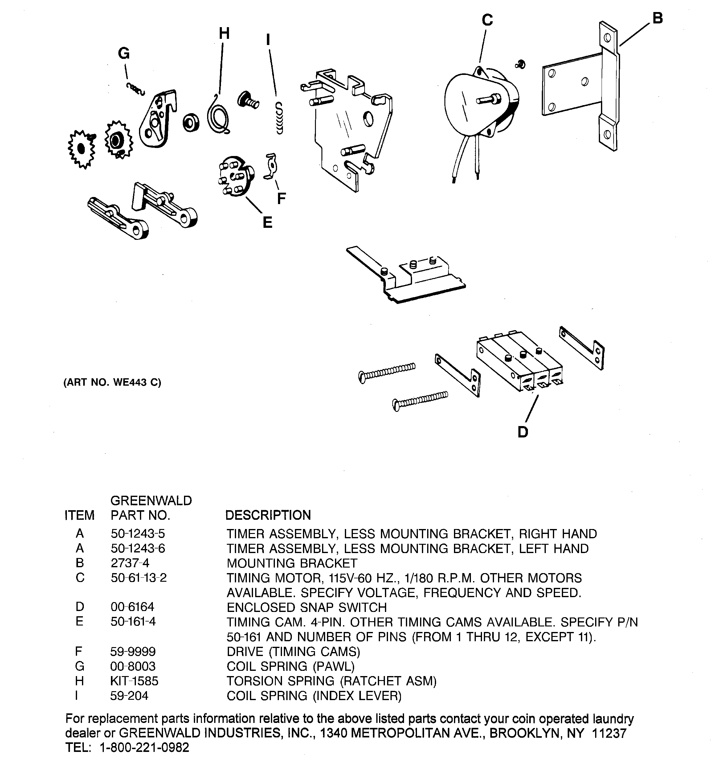 GE DDC4500SKM timer assembly diagram