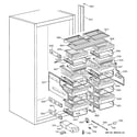 GE ZIF36NMARH shelves & drawers diagram