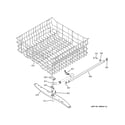 GE GSD6100K00BB upper rack assembly diagram
