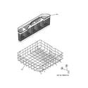 GE GSD6100K00BB lower rack assembly diagram
