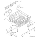 GE GSD6900J01CC upper rack assembly diagram