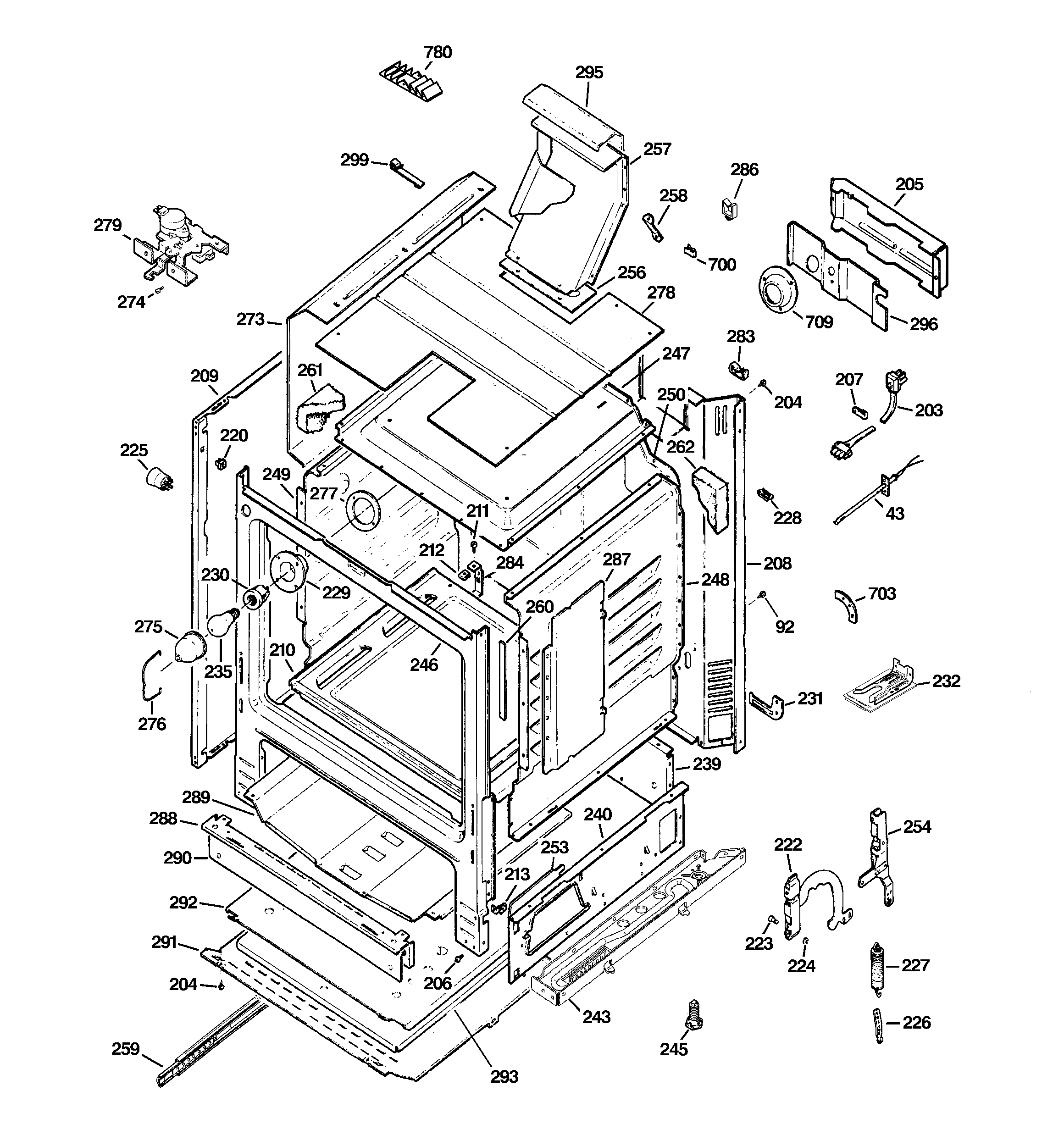 GE JGB900CEF3CC body parts diagram