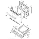 GE JGBS23BEH2BB door & drawer parts diagram
