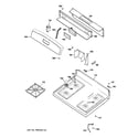 GE JGBS21HEH4WW control panel & cooktop diagram