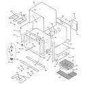 GE JT980SH1SS lower oven body diagram