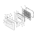 GE JT980SH1SS upper oven door diagram