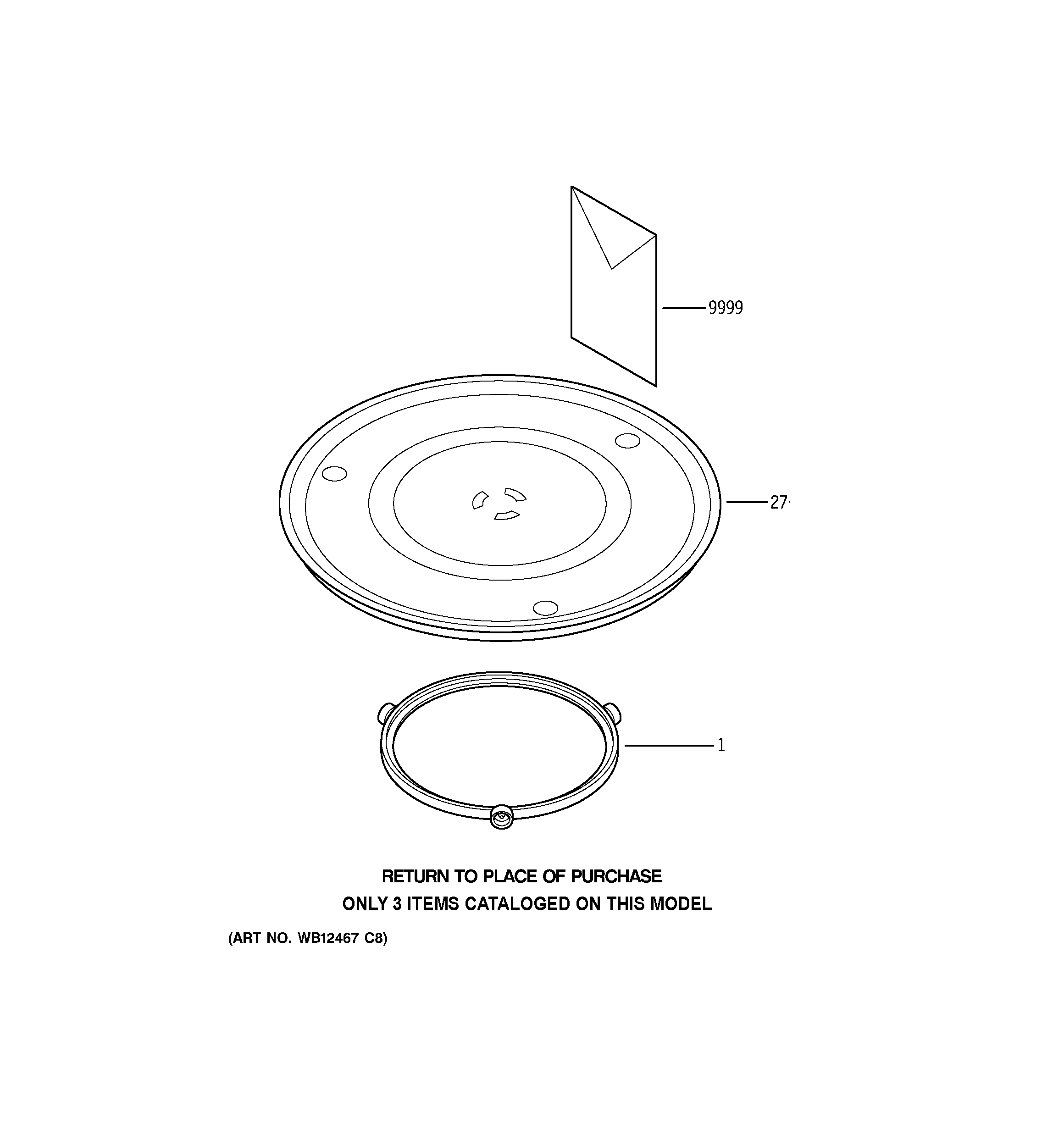 GE JES1036PWH03 microwave diagram