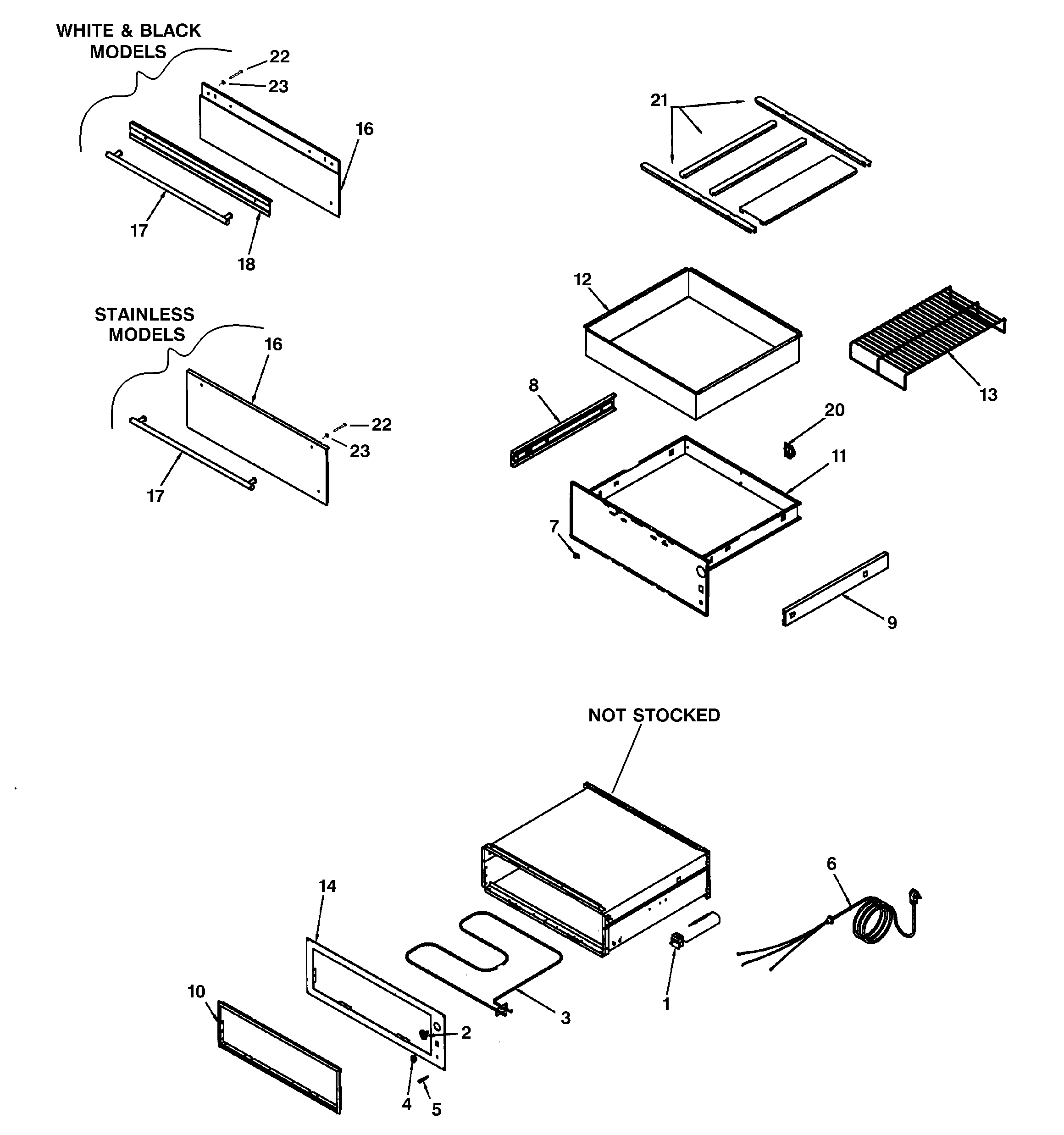 GE ZTD910SB2SS warming drawer assembly diagram
