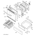 GE 157850 door & drawer parts diagram