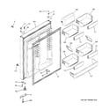 GE PTS22SHSARSS fresh food door diagram