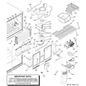 GE PTS22SHSARSS freezer section diagram