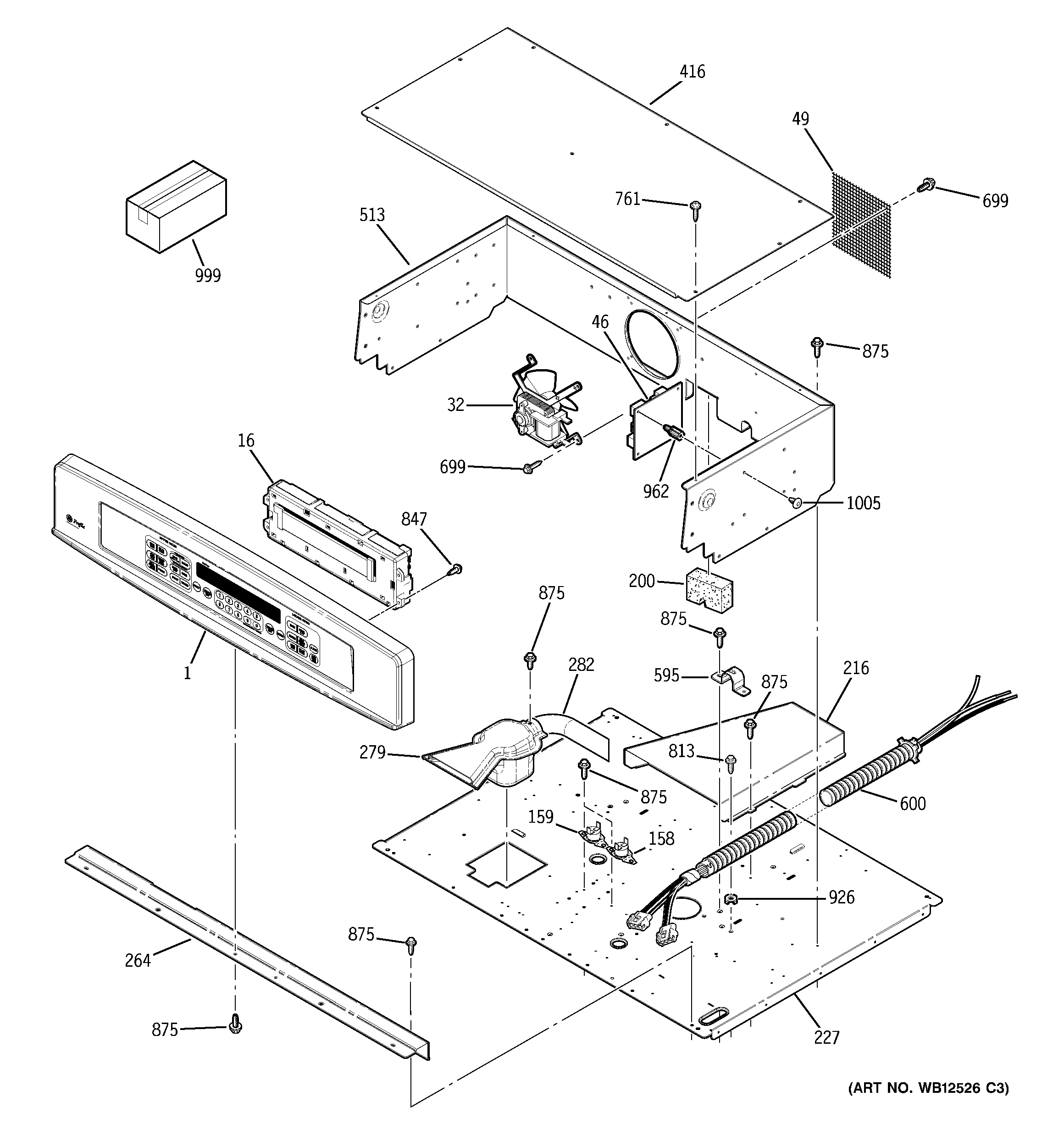 GE JT952SK1SS control panel diagram