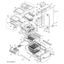 GE PDS20SBRALSS doors & shelves diagram