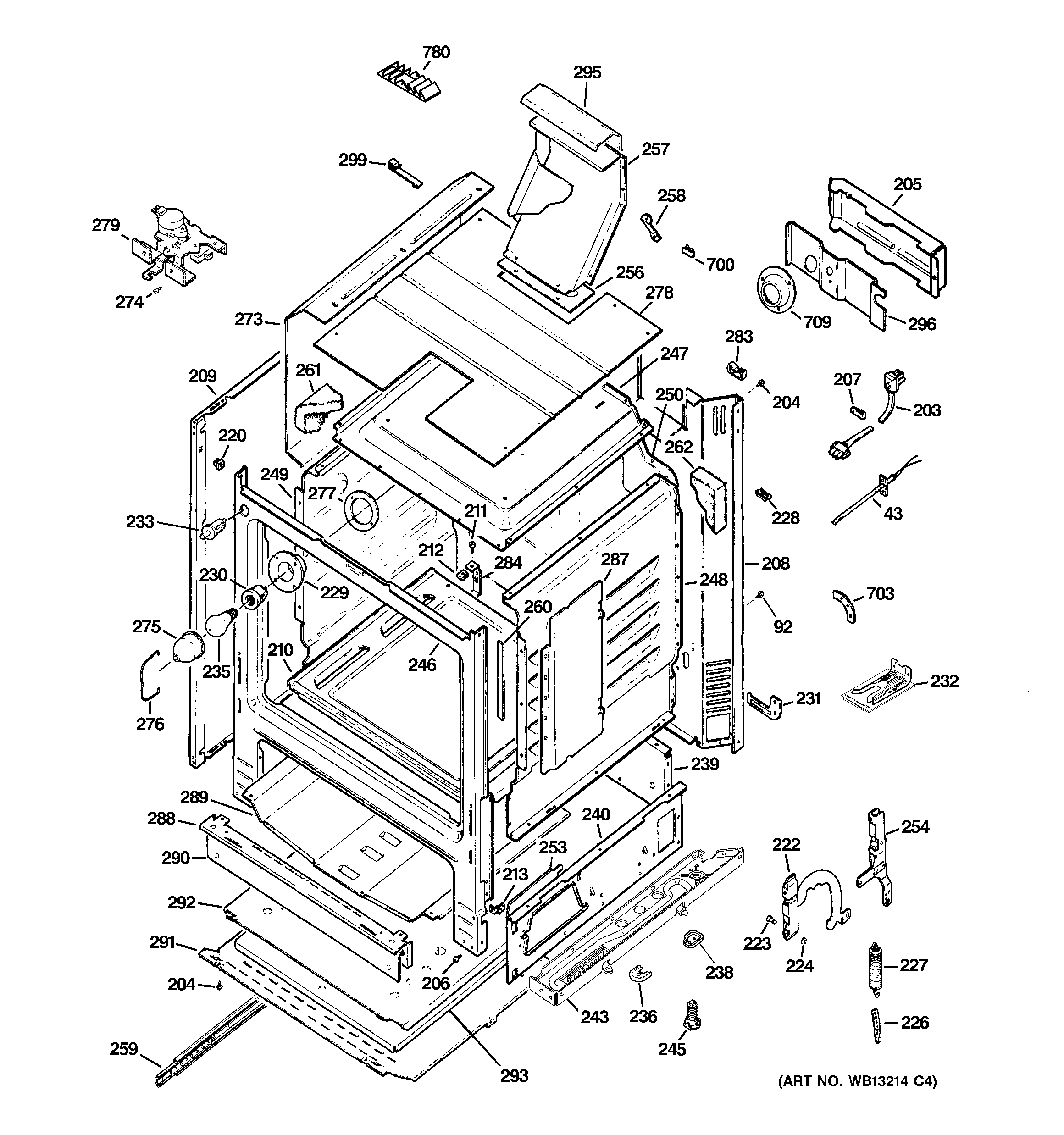 GE JGB900CEK1CC body parts diagram