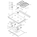 GE JGS968BH1BB cooktop diagram
