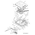 GE ZEU30RBF2BB control panel & cooktop diagram