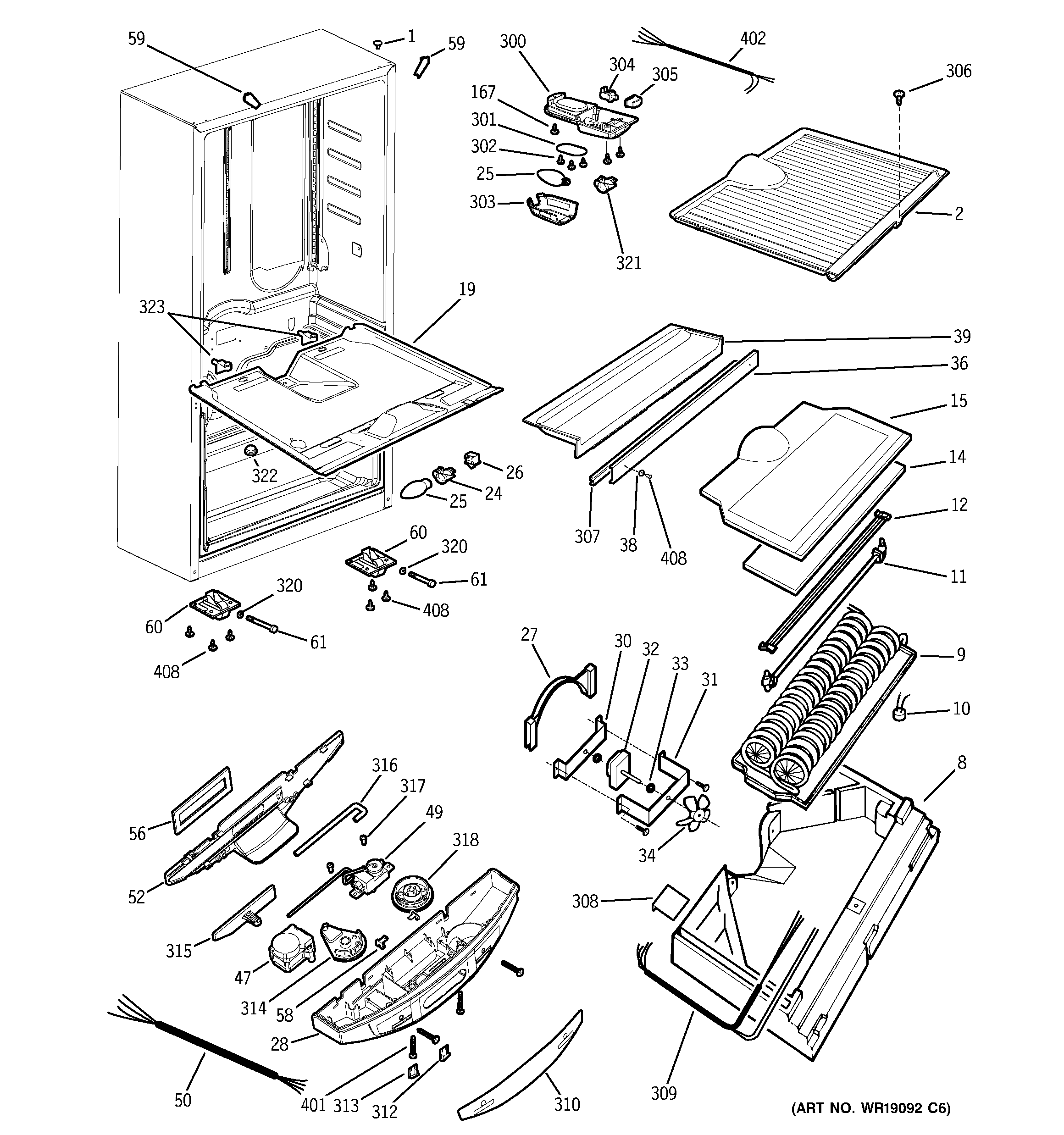 GE PDS18LBMCCC cabinet diagram
