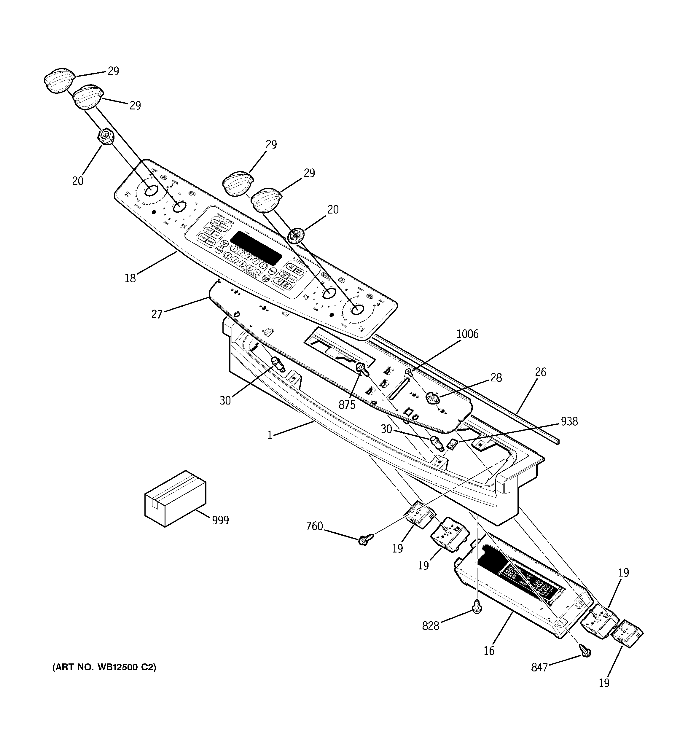 GE JD968SF1SS control panel diagram