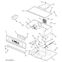 GE JK915SF2SS control panel & cooktop diagram