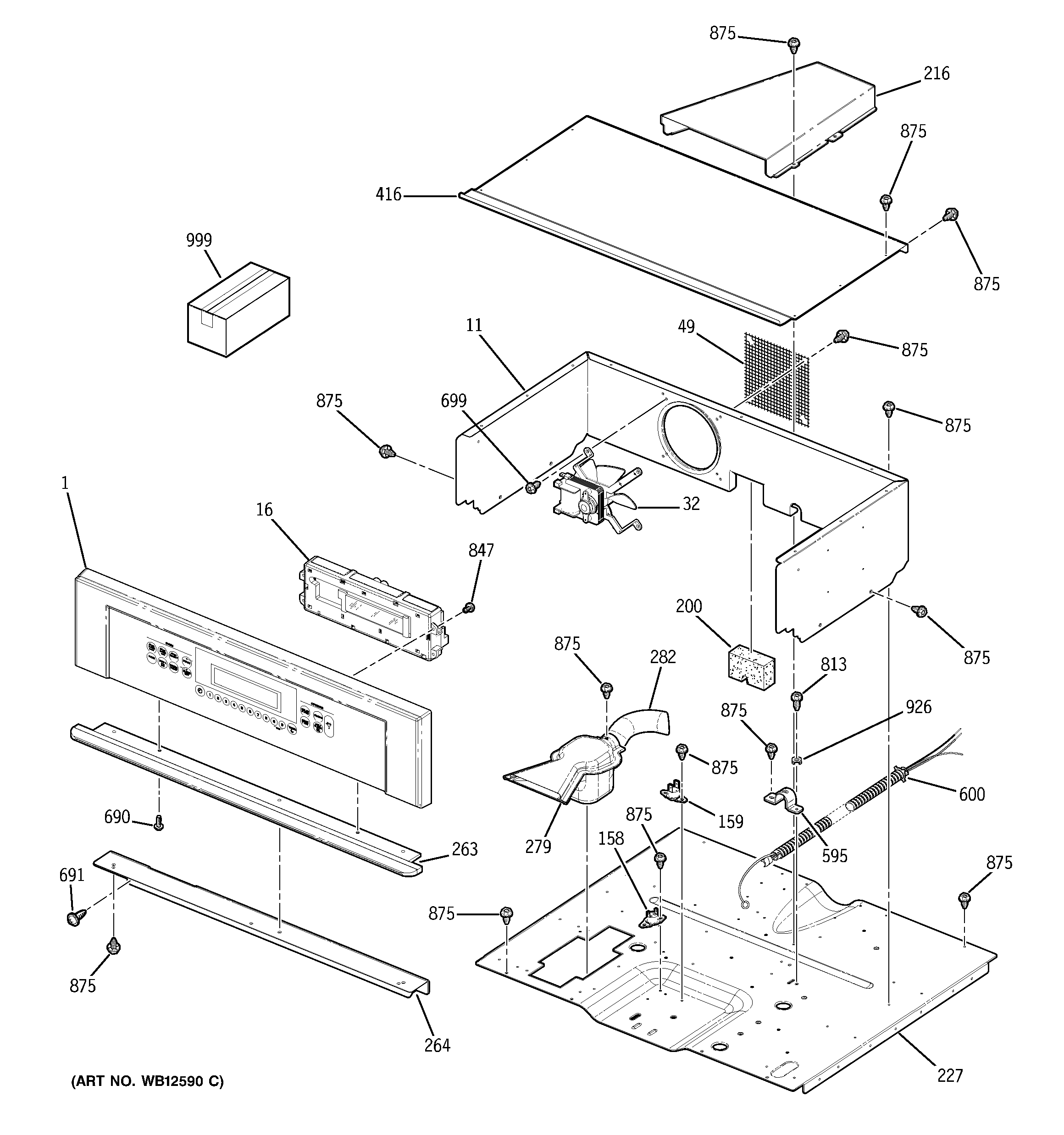 GE ZEK938SF1SS control panel diagram