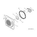 GE ZEK958WF3WW convection fan diagram