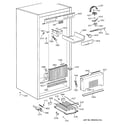 GE ZIF36NMDLH cabinet parts (1) diagram