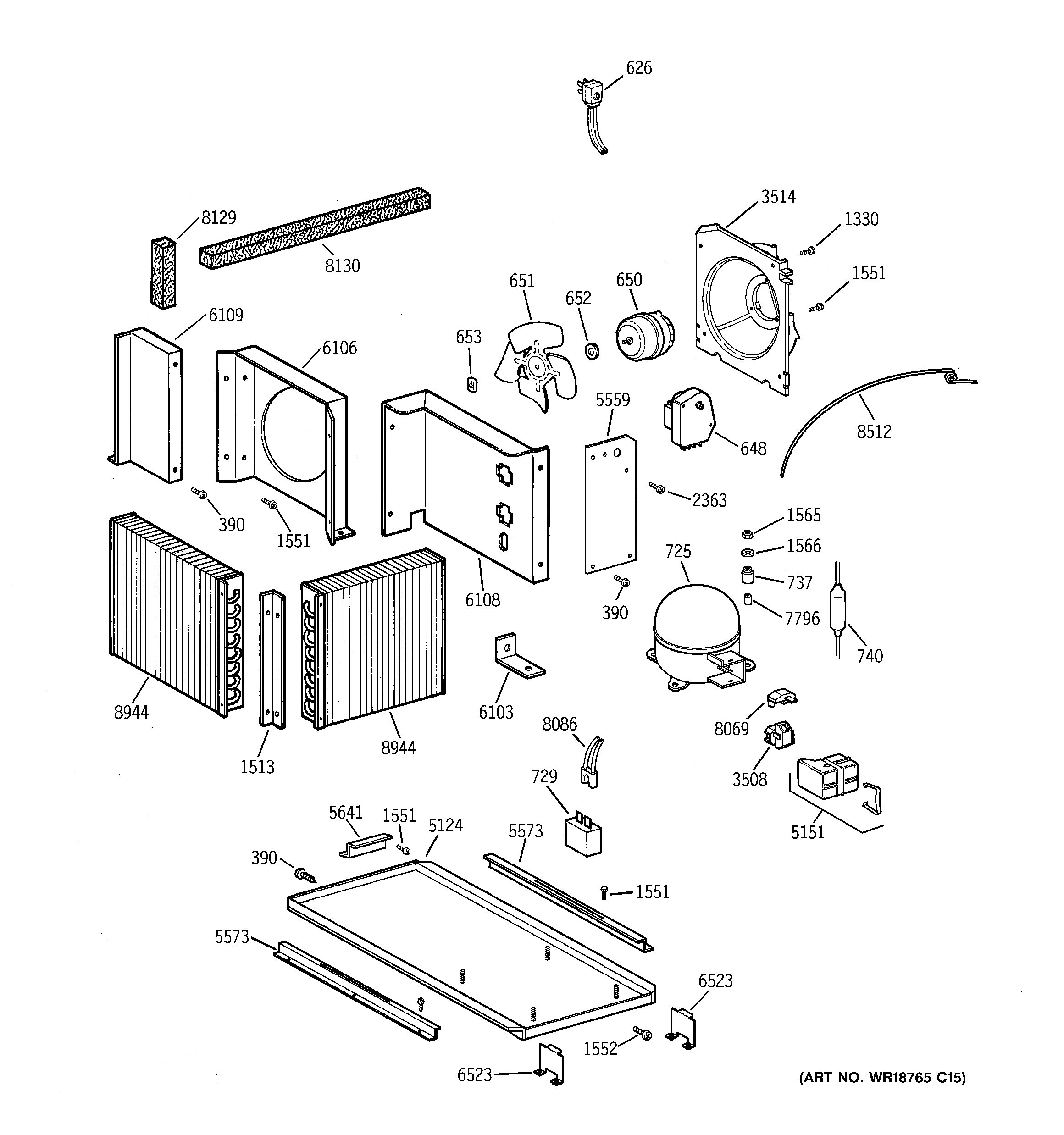 GE ZIF36NMERH unit parts diagram